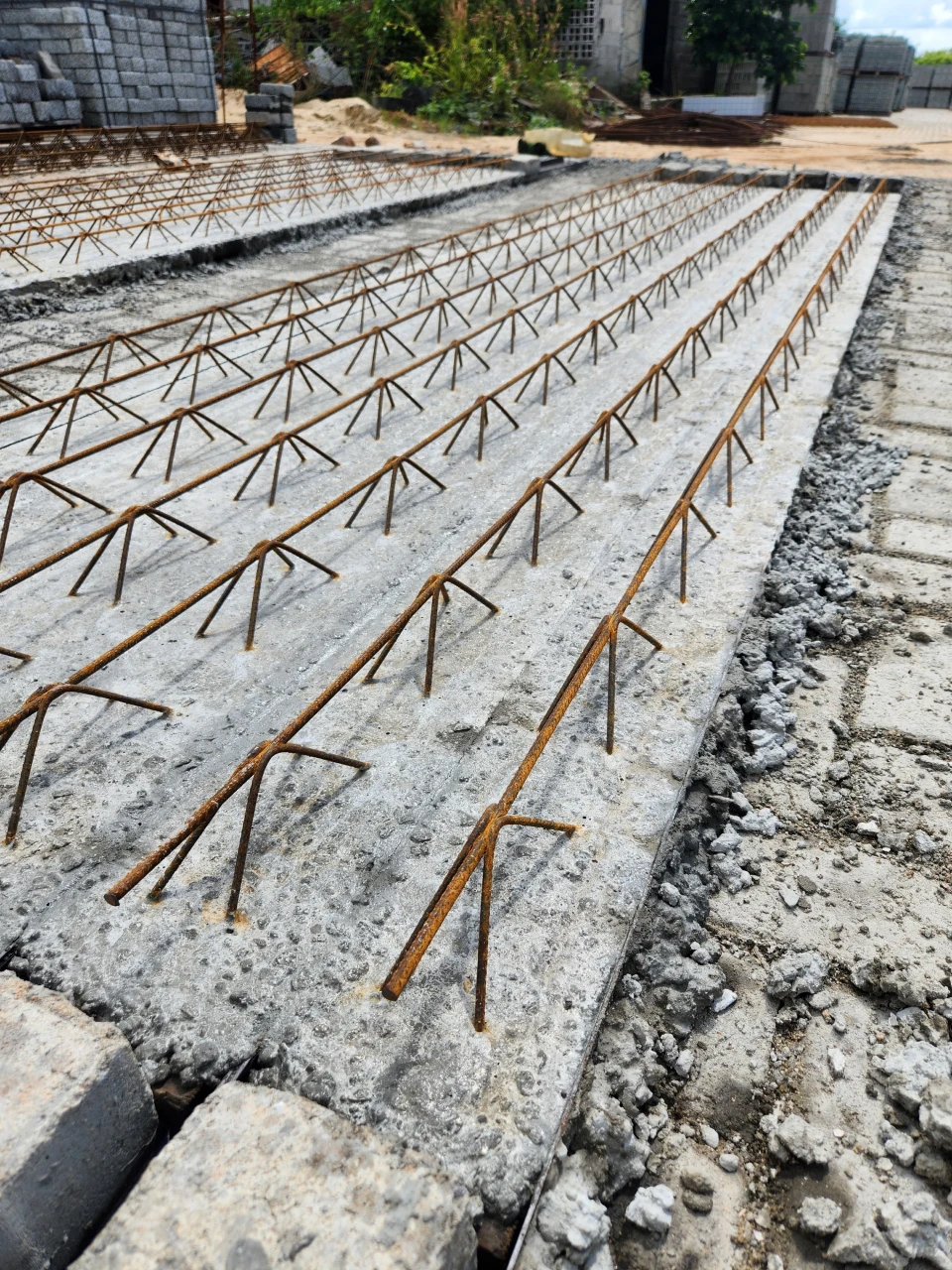 Laje treliçada produzida pela Forte Pré-Moldados